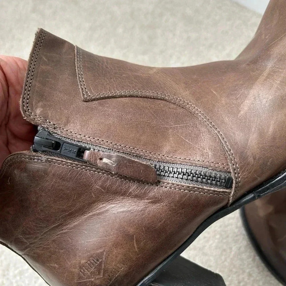 Palladium PLDM Womens Size 39 US Heeled Booties Boots Brown Leather - Picture 11 of 13